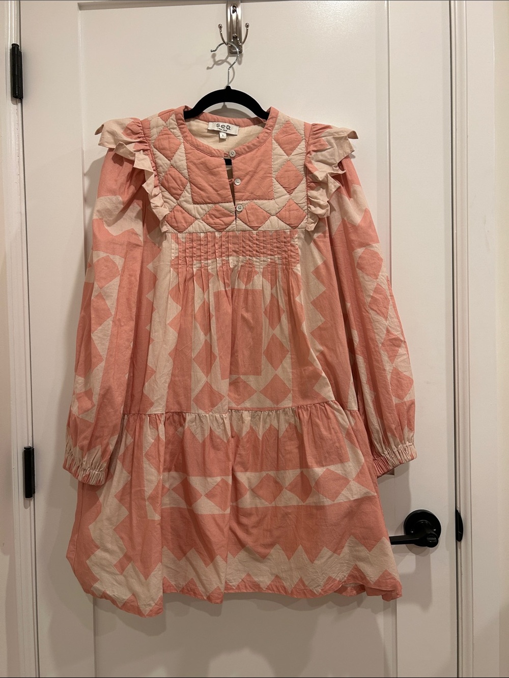 Sea NY Quilted Dress Sz S